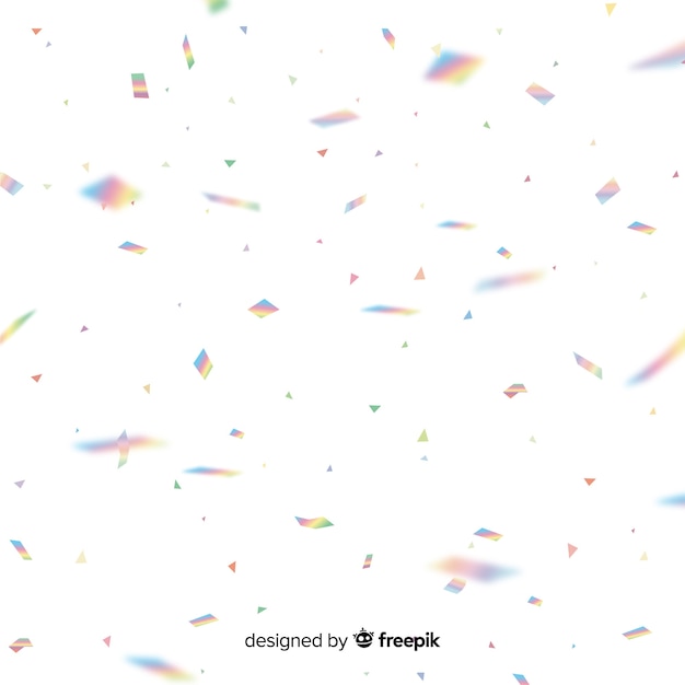 Free Vector abstract holographic confetti background