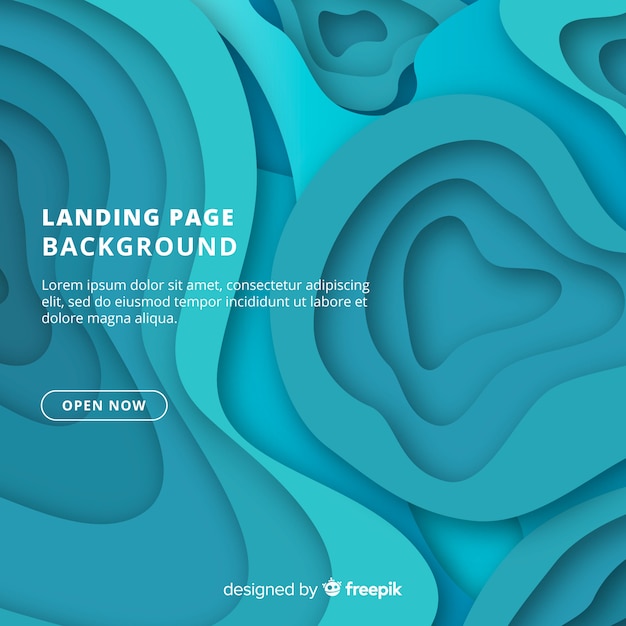 Free Vector abstract landing page background