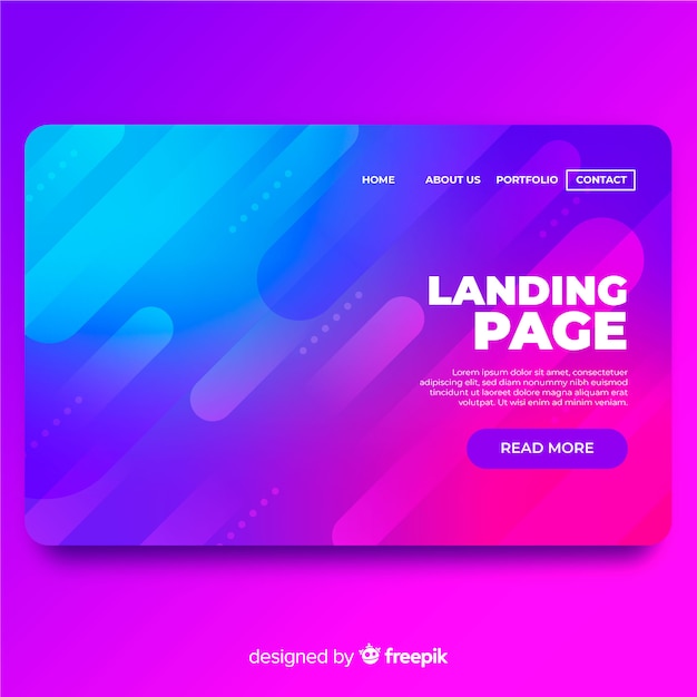 Abstract Landing Page Template