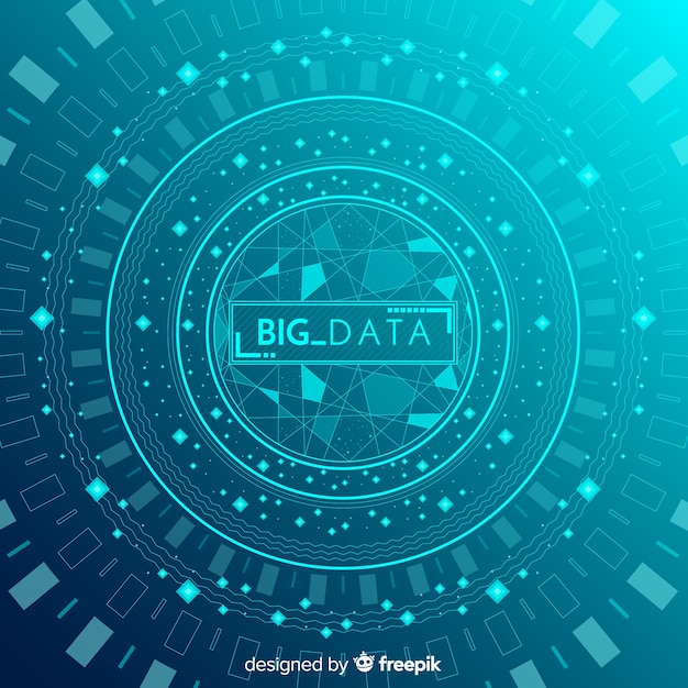 Free vector abstract and modern big data background design