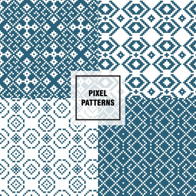 Free Vector abstract pixel patterns