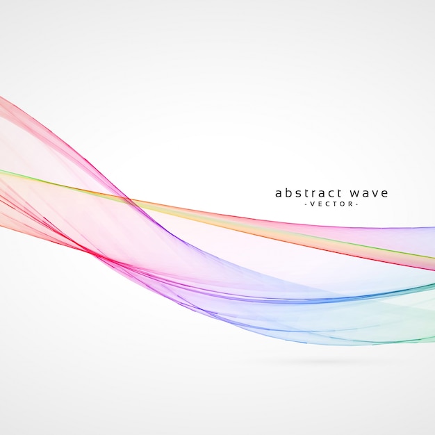 Free Vector abstract rainbow wave background