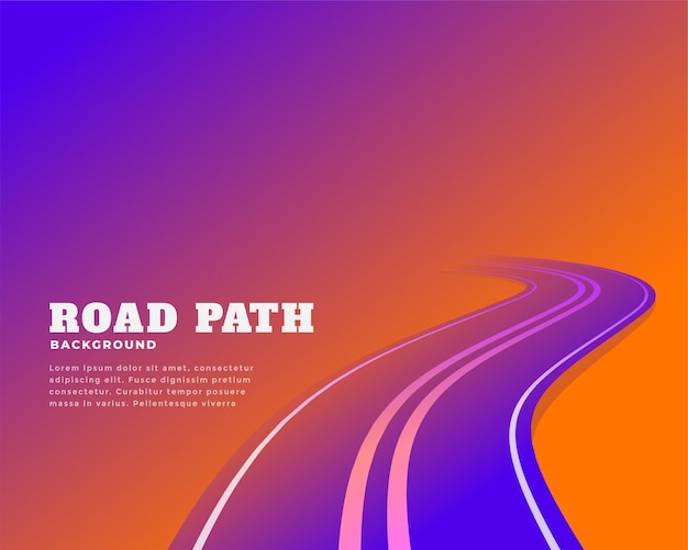 Free Vector abstract road pathway colors design