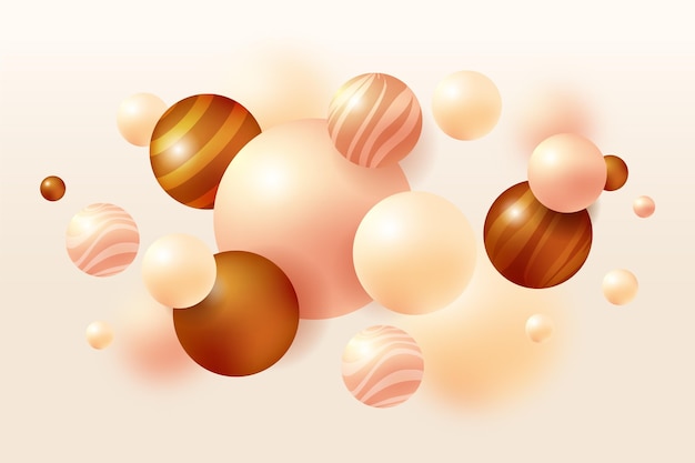 Free Vector abstract spheres background