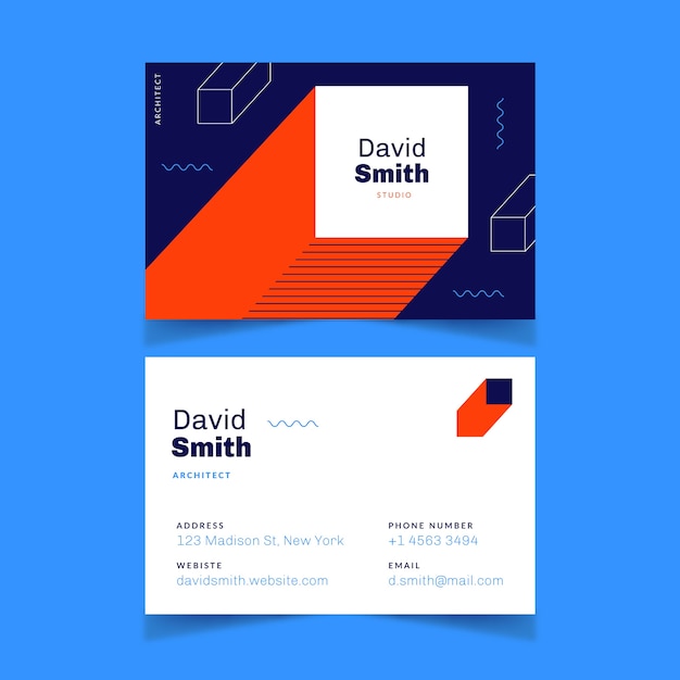 Abstract style business card