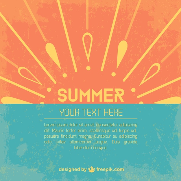 Free Vector abstract summer background