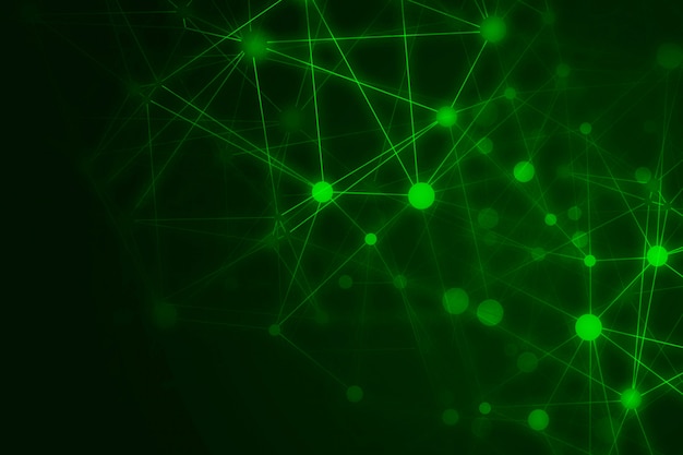 Free vector abstract technology green background