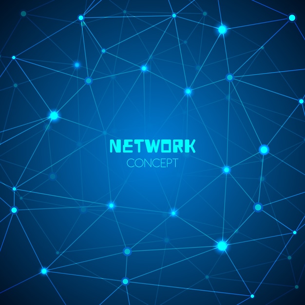 Free Vector abstract technology network concept