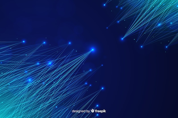 Free Vector abstract technology particle wallpaper