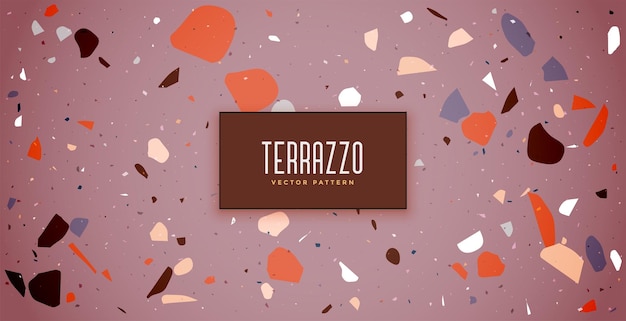 abstract terrazzo stone pattern backdrop for interior and exterior decor vector