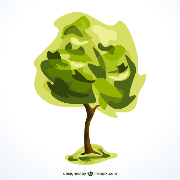 Free vector abstract tree