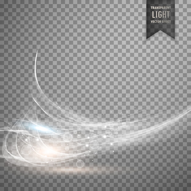Free vector abstract white transparent light effect