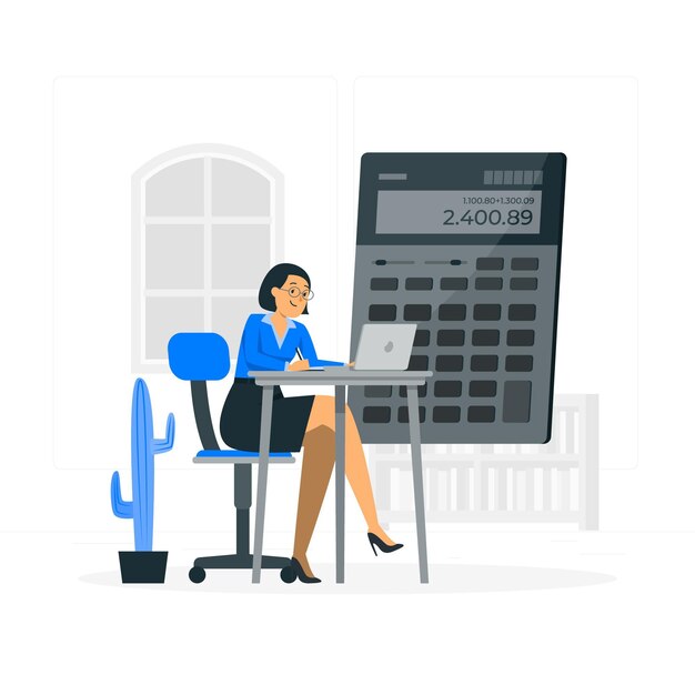 Accountant concept illustration