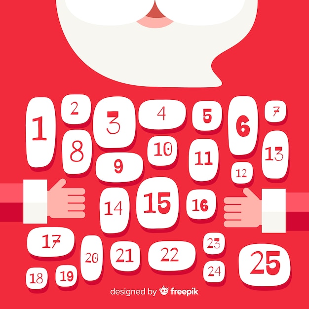 Free Vector advent calendar