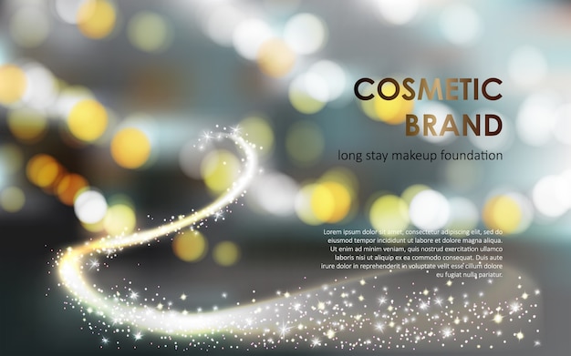 Free Vector advertising poster of a colorstay foundation