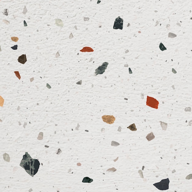 Free vector aesthetic background, terrazzo pattern, abstract gray design vector