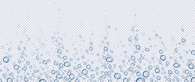 Air bubbles, effervescent water fizz, aqua motion