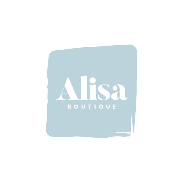 Free Vector alisa boutique logo branding vector