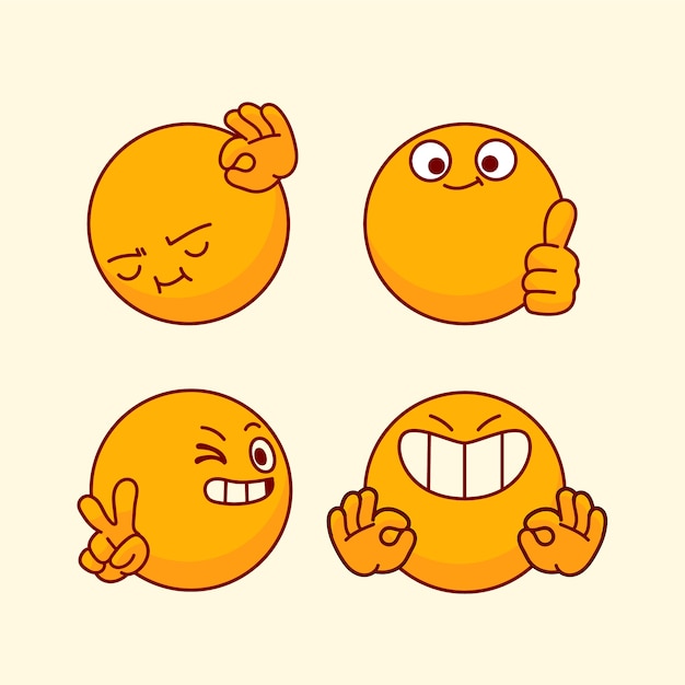 Free Vector all right  emoji illustration