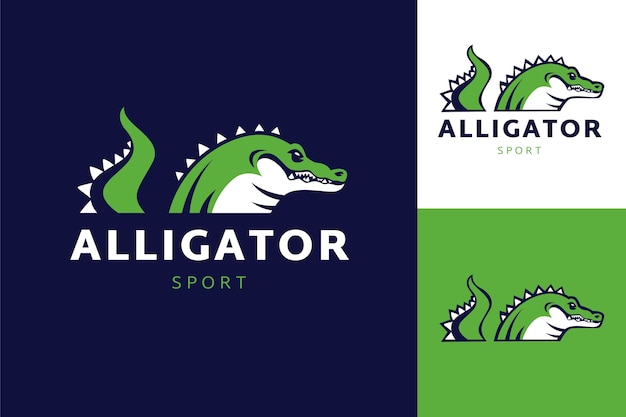 Free Vector alligator logo template