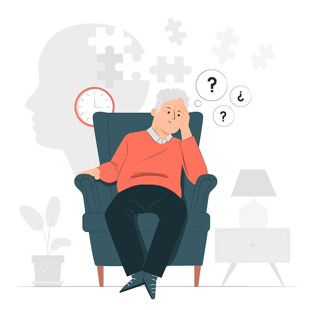 Alzheimer concept illustration