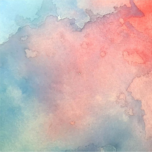 Free Vector amazing blue and red watercolor texture