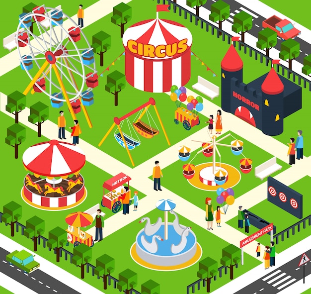 Amusement Park Isometric