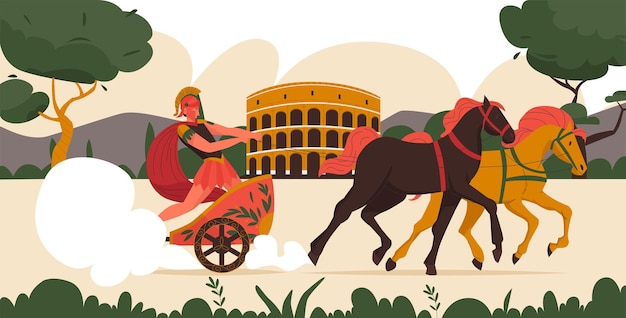 Free Vector ancient roman illustration