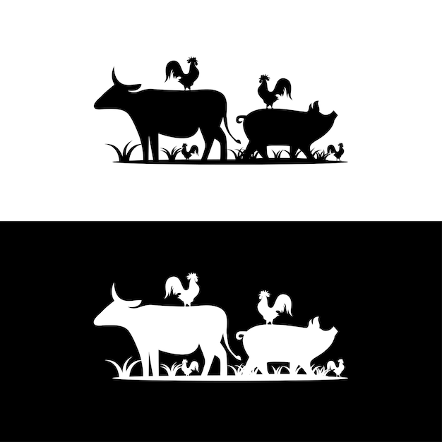 Free Vector animal farm logo