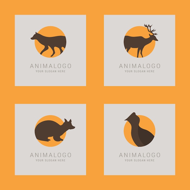 Free vector animals logo templates