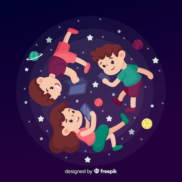 Free Vector antigravity people