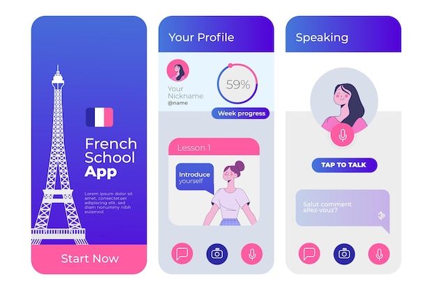 App to learn languages