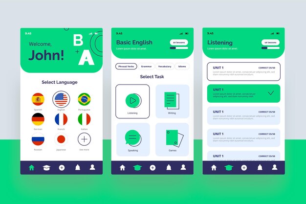 App to learn languages