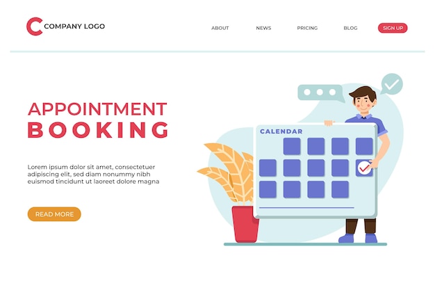 Free Vector appointment booking concept