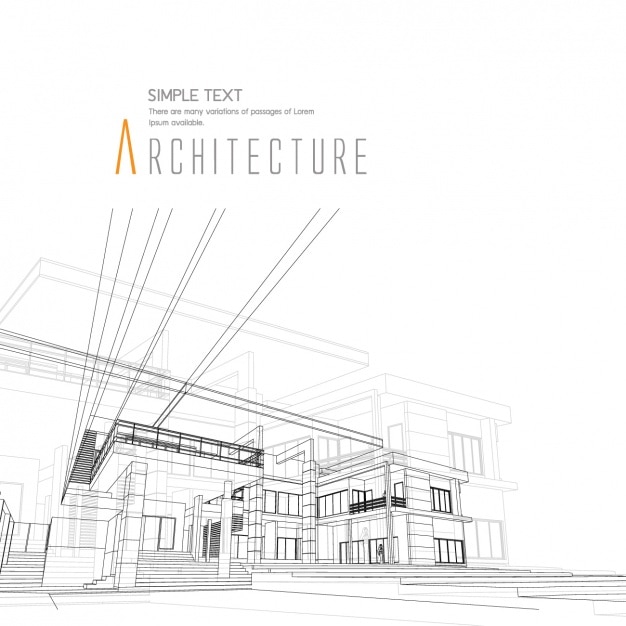 Free vector architecture background design