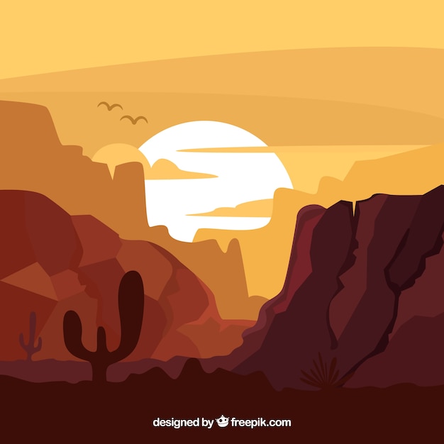 Free Vector arid west background