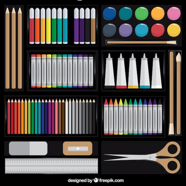 Free Vector art equipment