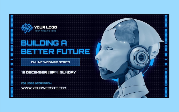 Free Vector artificial intelligence concept  facebook post