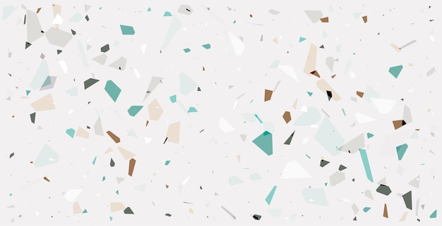 Free vector artistic terrazzo texture background for interior wall or floor print vector