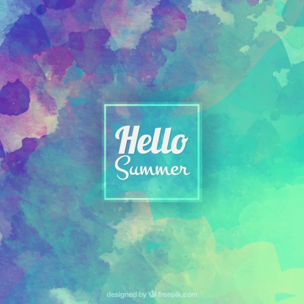 Free Vector artistic watercolor background 