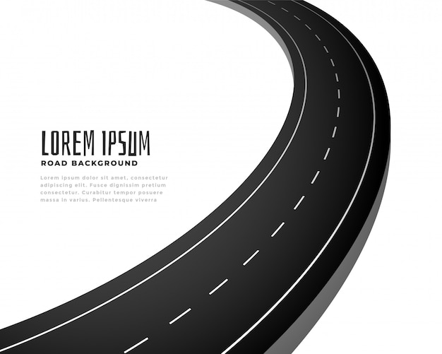 Free Vector asphalt curve road track path background