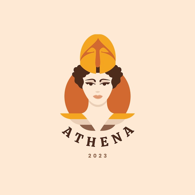 Free Vector athena logo design template