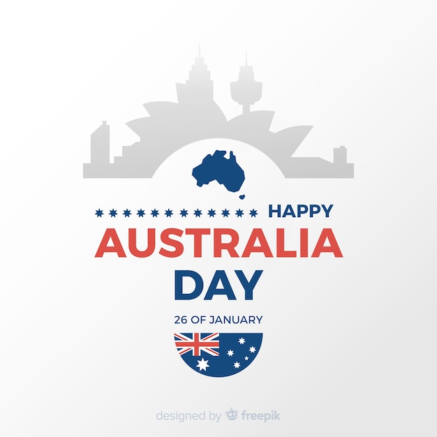 Free Vector australia day background