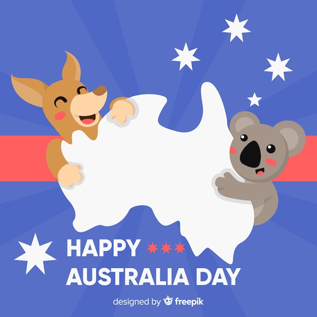 Free Vector australia day background