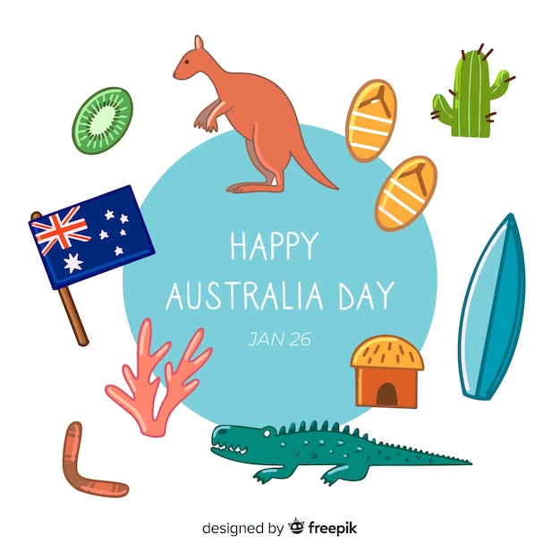 Free Vector australia day background