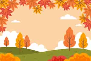 Free vector autumn background