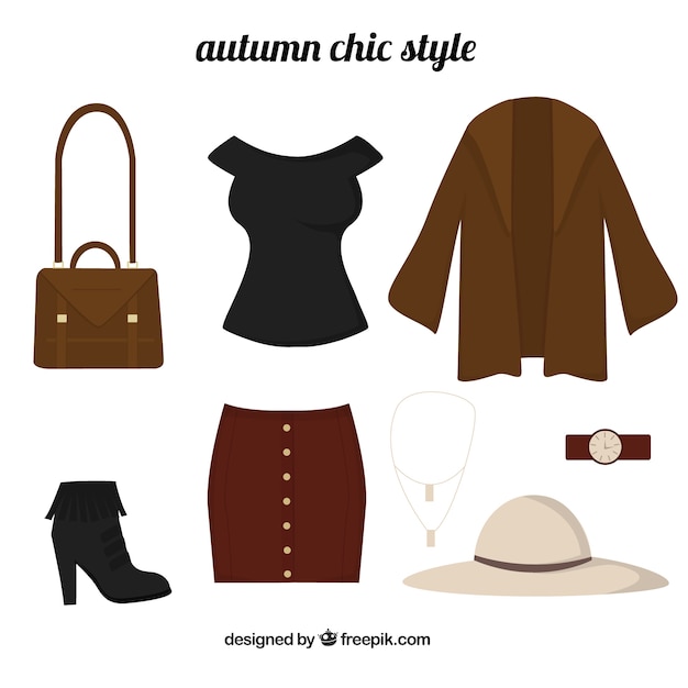 Free Vector autumn chic style design