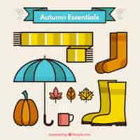 Free vector autumn clothing