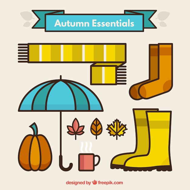 Free Vector autumn clothing