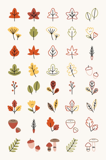 Free vector autumn elements